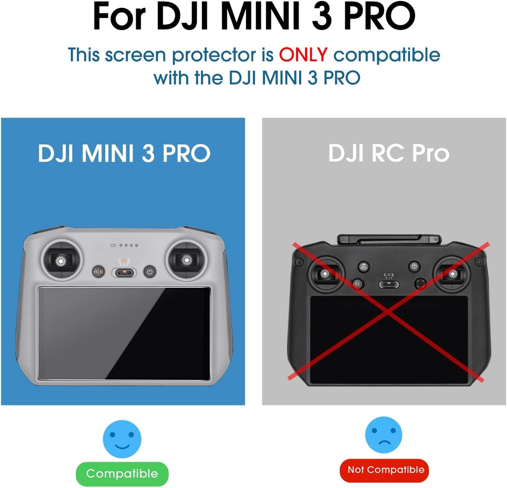 DJI Mini 3 Pro Protector de Pantalla Compatible with DJI RC Remote Controller [3 Pack]