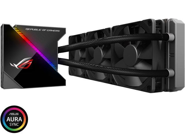Targeta de video ASUS ROG Ryujin 360 RGB AIO Liquid CPU Cooler 360mm Radiator (Three 120mm 4-pin Noctua iPPC PWM Fans) with LIVEDASH OLED Panel and FanXpert Controls