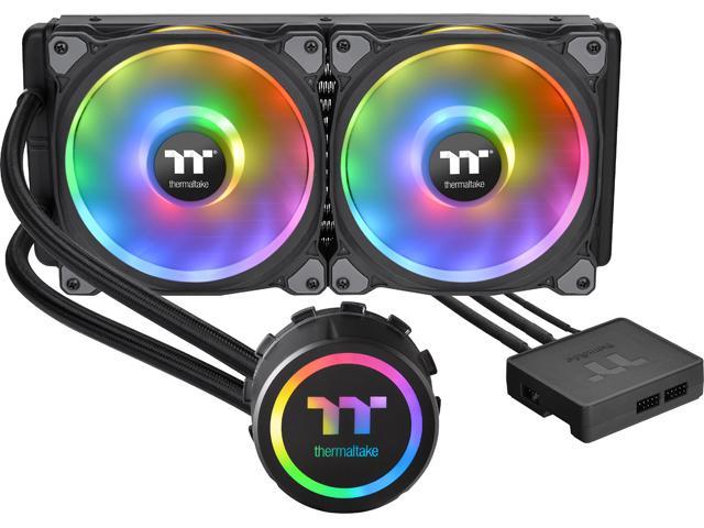 Tarjeta de video Thermaltake Floe DX 280 Dual Riing Duo 16.8 Million Colors RGB 36 LED LGA2066 AM4 Ready Intel/AMD Liquid Cooling All-in-One CPU Cooler CL-W257-PL14SW-B LGA 1700 Compatible