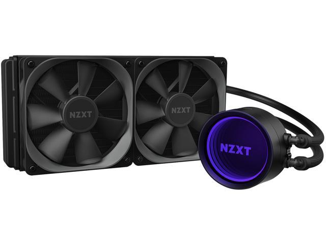 Targeta de video NZXT Kraken X53 240mm - RL-KRX53-01 - AIO RGB CPU Liquid Cooler - Rotating Infinity Mirror Design - Powered By CAM V4 - RGB Connector - 2 x Aer P120 120mm Radiator Fans LGA 1700 Compatible
