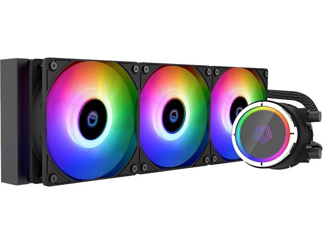 Targeta de video ID-COOLING ZOOMFLOW 360X ARGB CPU Water Cooler 5V Addressable RGB AIO Cooler 360mm CPU Liquid Cooler 3X120mm RGB Fan, Intel 115X/2066, AMD TR4/AM4