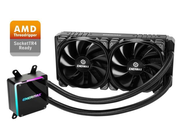 Targeta de video Enermax LIQTECH TR4 II 240 Addressable RGB All-in-one CPU Liquid Cooler for TR4, 240mm Radiator, Dual Chamber RGB Pump, T.B. Pressure fan blades, Black, 5 Year Warranty