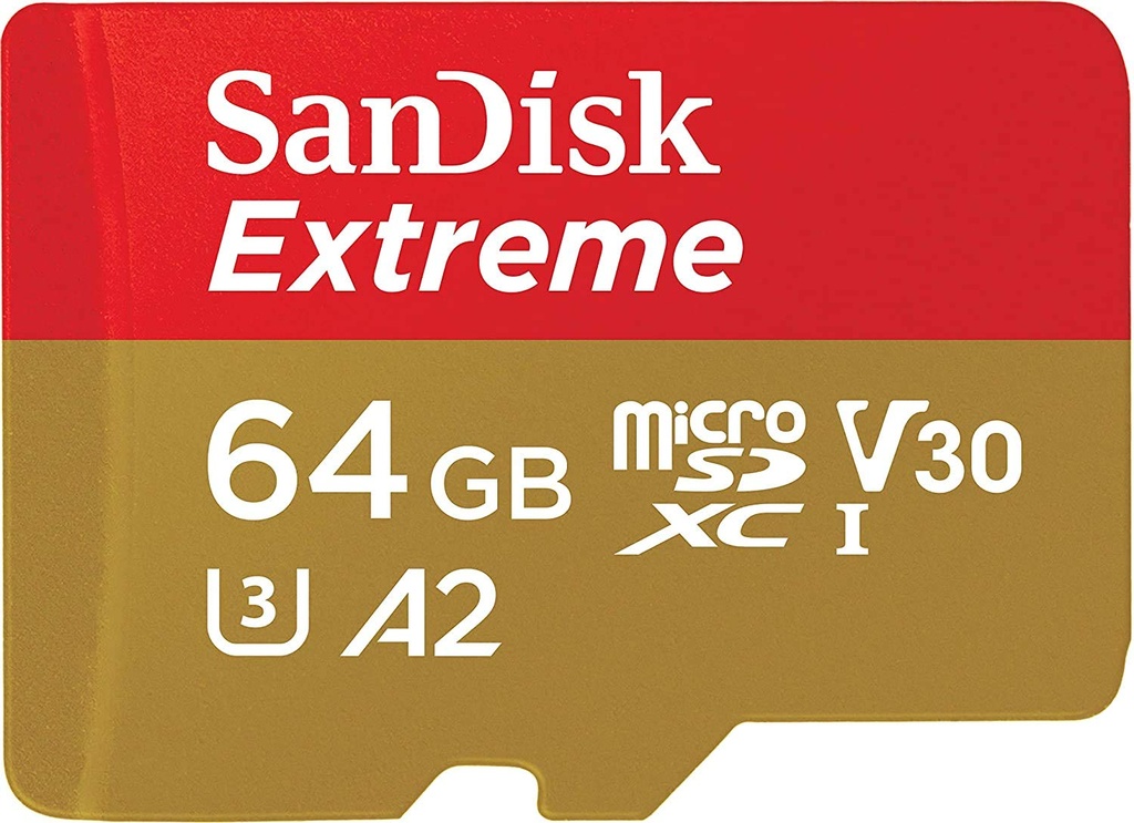 Memoria MicroSd 64GB SanDisk Extreme U3 A2 V30 UHS-I