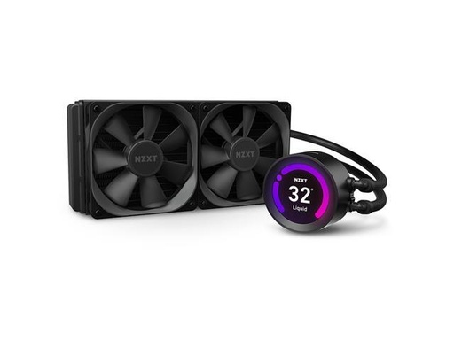 Tarjeta de video NZXT Kraken Z53 240mm - RL-KRZ53-01 - AIO RGB CPU Liquid Cooler - Customizable LCD Display - Improved Pump - Powered by CAM V4 - RGB Connector - Aer P 120mm Radiator Fans (2 Included)