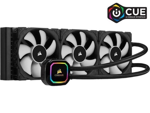 Tarjeta de video CORSAIR iCUE H150i RGB PRO XT, 360mm Radiator, Triple 120mm PWM Fans, Advanced RGB Lighting and Fan Control with Software, Liquid CPU Cooler (CW-9060045-WW)