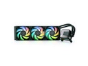 Tarjeta de video EK 360mm AIO Elite, D-RGB All-in-One Liquid CPU Cooler with EK-Vardar High-Performance PMW Fans, Water Cooling Computer Parts, 120mm Fan, Intel 115X/1200/2066, AMD AM4, (360mm AIO) LGA 1700 Compatible