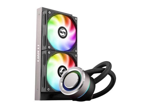 Tarjeta de video LIAN LI GALAHAD AIO 240 RGB BLACK, Dual 120mm Addressable RGB Fans AIO CPU Liquid Cooler