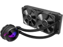 Tarjeta de video ASUS ROG Strix LC 240 RGB All-in-one Liquid CPU Cooler 240mm Radiator, Intel 115x/2066 and AMD AM4/TR4 Support, Dual 120mm 4-pin PWM Addressable RGB Fans LGA 1700 Compatible