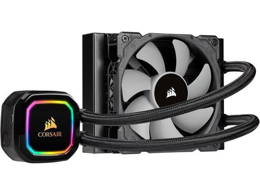 Tarjeta de video Corsair iCUE H60i RGB PRO XT, 120mm Radiator, Single 120mm PWM Fan, Software Control, Liquid CPU Cooler